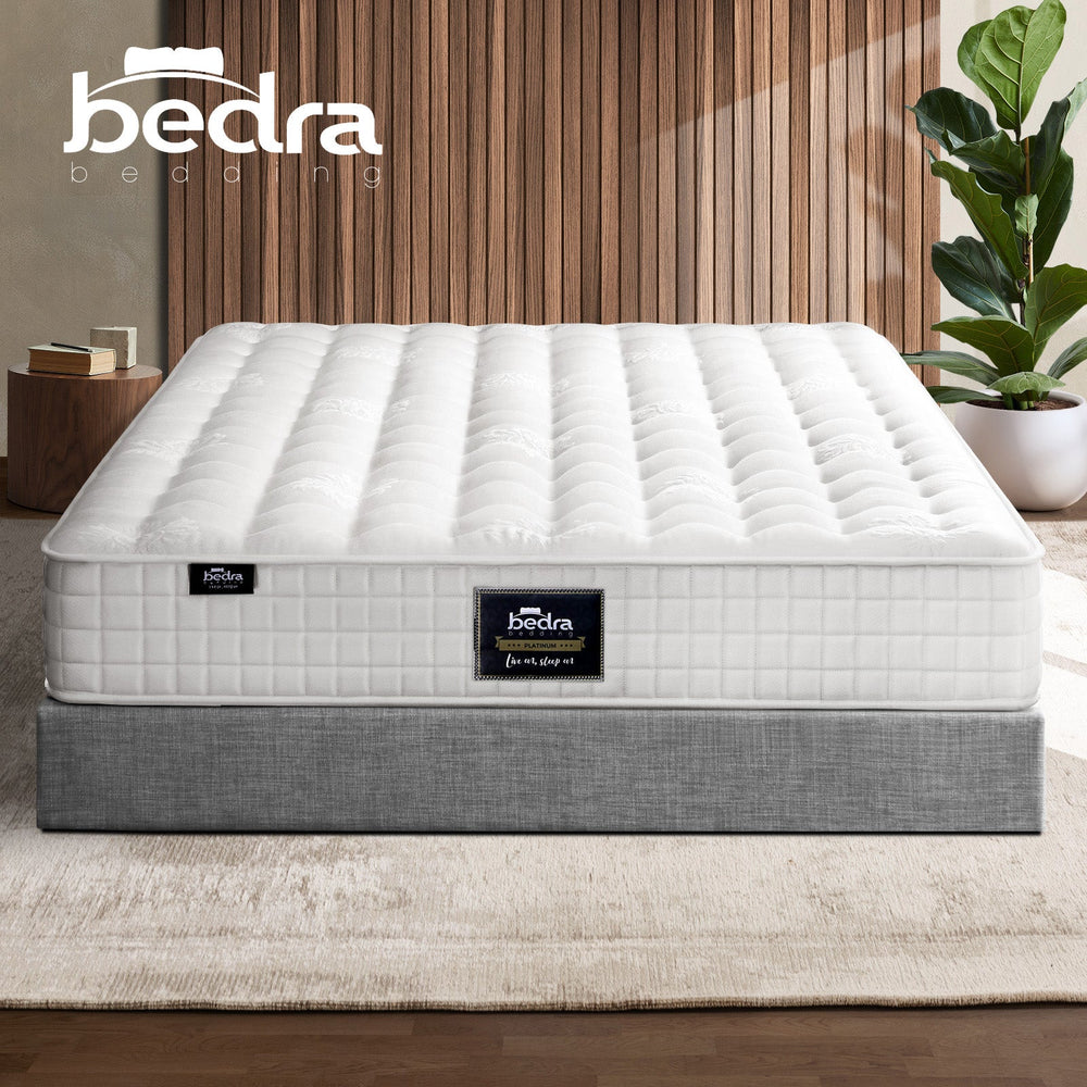 Bedra Mattress Double Bed Luxury Tight Top Pocket Spring Foam Medium Firm 27cm