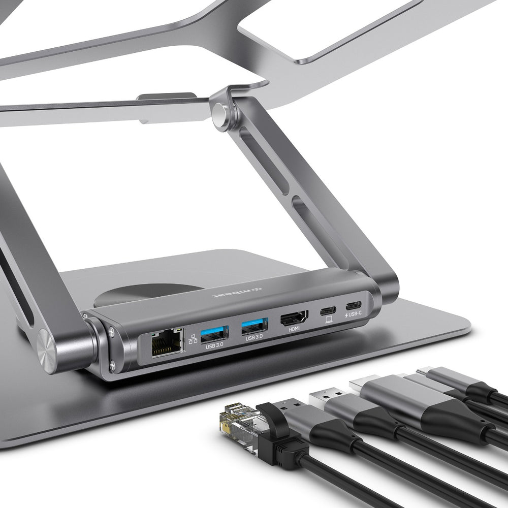 Stage S12 Rotating Laptop Stand with USB-C Docking Station