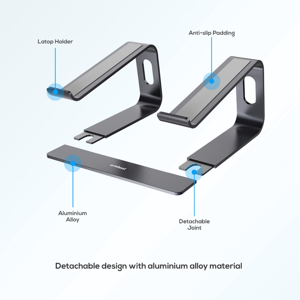 mbeat Stage S1 Elevated Laptop Stand - Space Grey