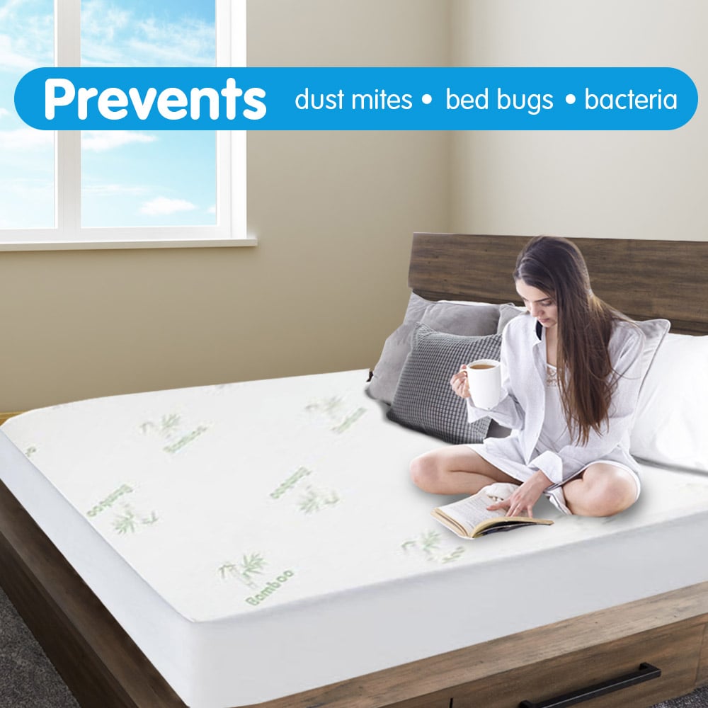 Laura Hill Fitted Bamboo Mattress Protector Single