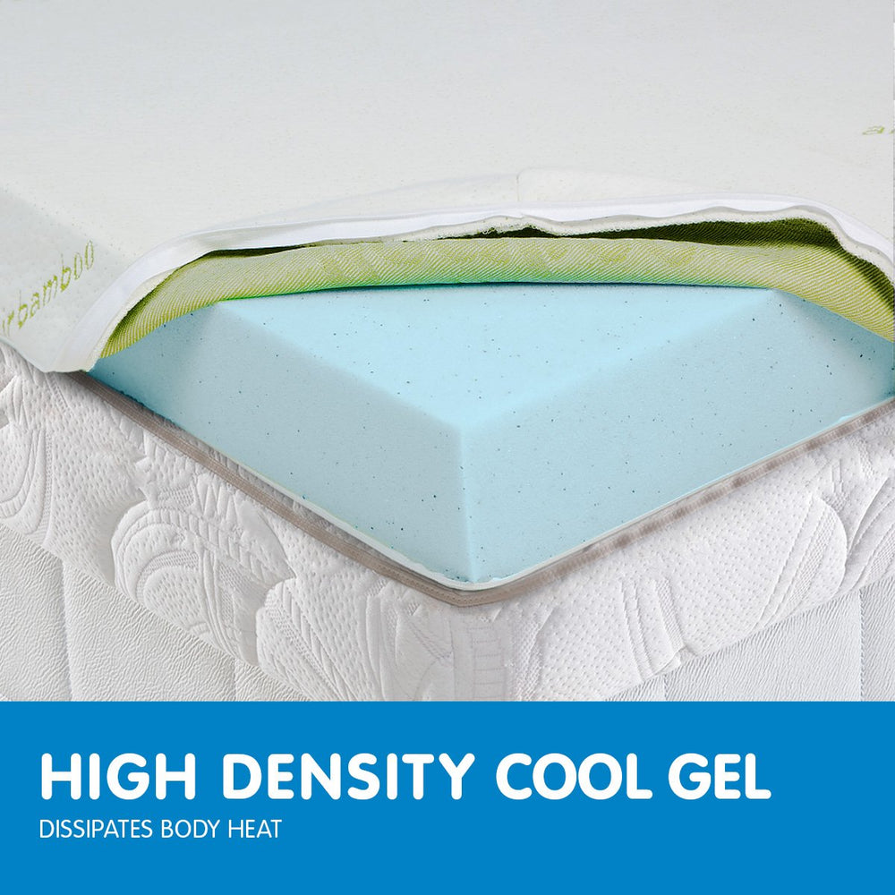 Laura Hill Cool GEL Memory Foam Mattress Topper - Double