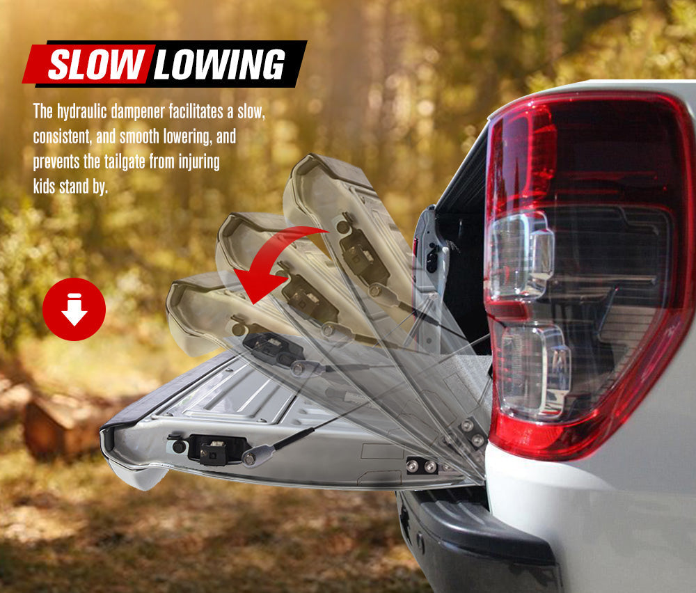 Easy Up &amp; Slow Down Tailgate Strut Kit for Nissan Navara NP300 2015-2020