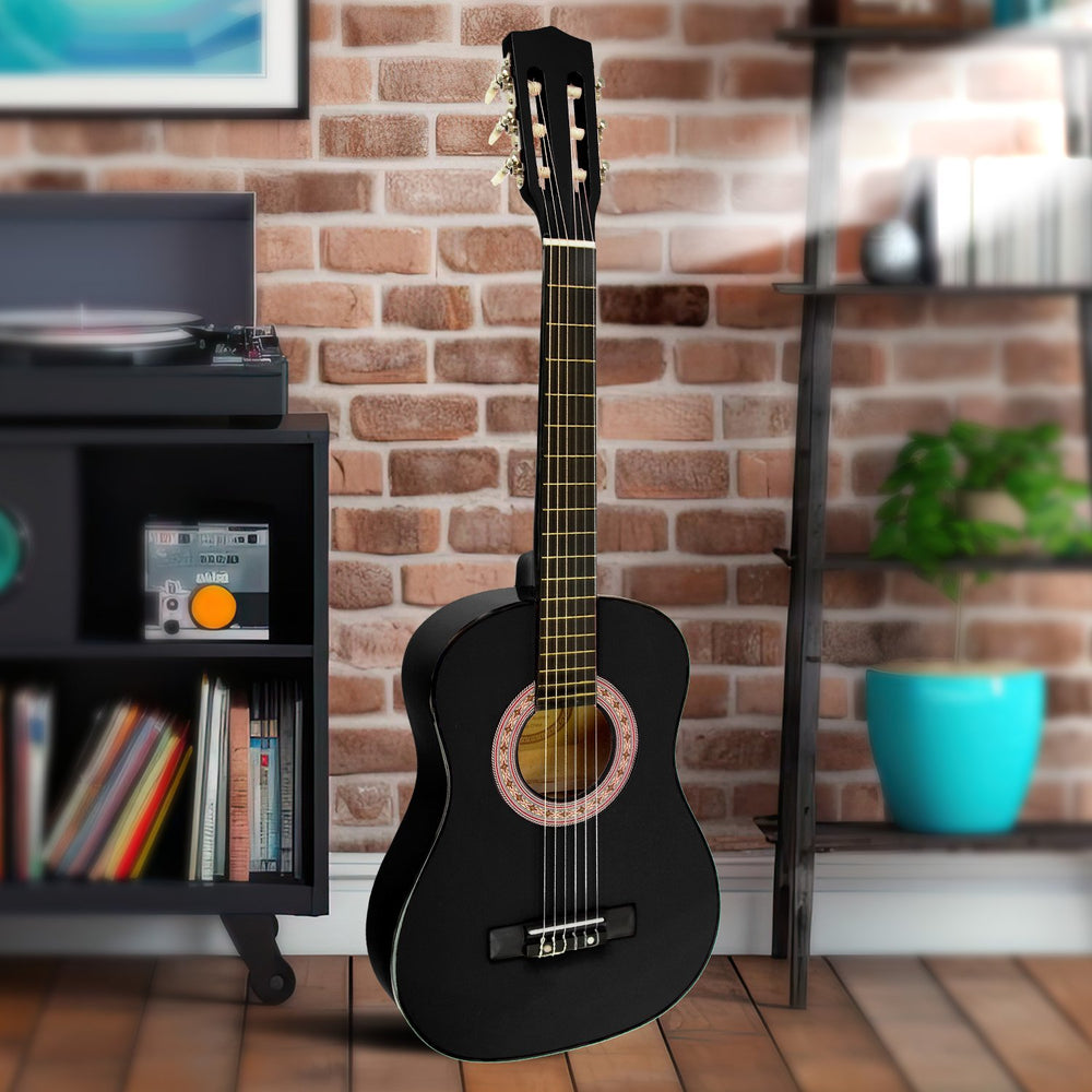 Karrera 34in Acoustic Children no cut Guitar - Black