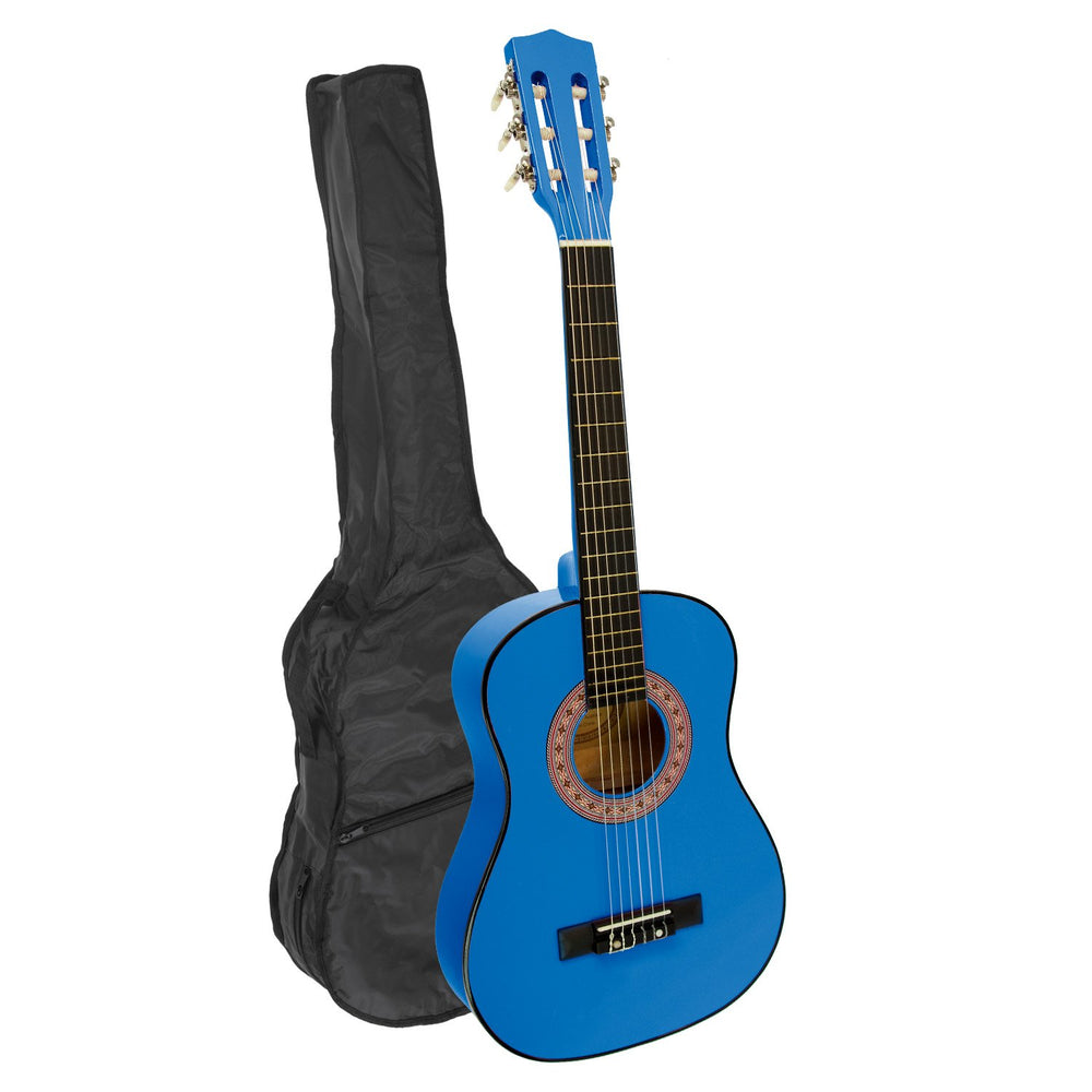 Karrera 34in Childrens No-Cut Acoustic Kids Guitar - Blue
