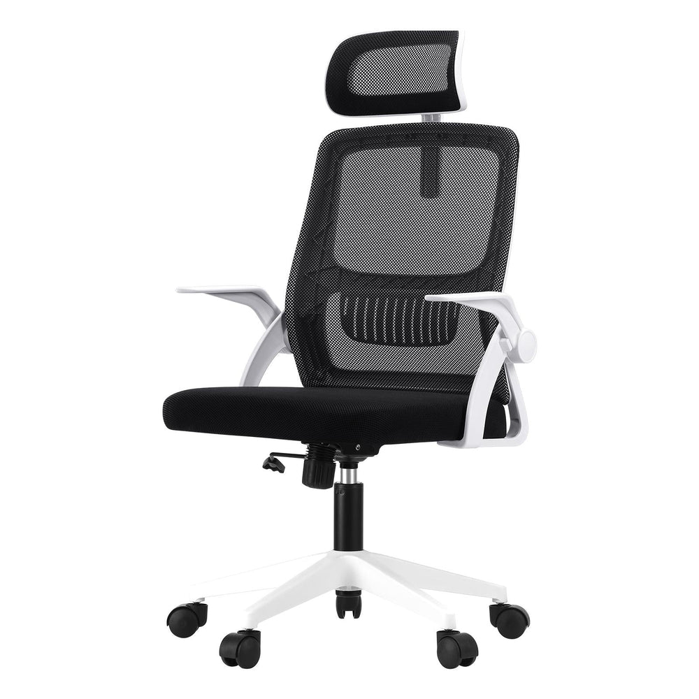 Oikiture Mesh Office Chair Executive Fabric Gaming Seat Racing Tilt Computer BKW