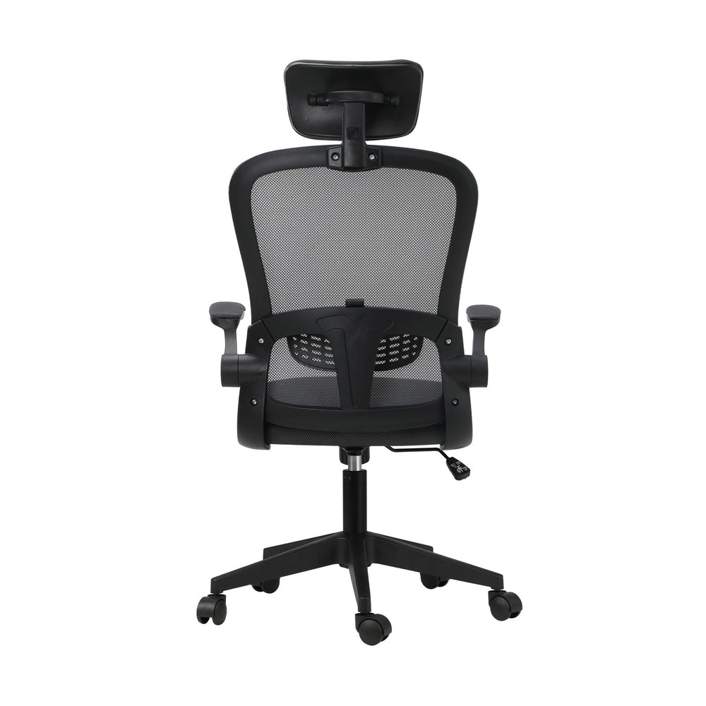 Oikiture Mesh Office Chair Executive Gaming Seat Racing Tilt Computer DGY&amp;BK