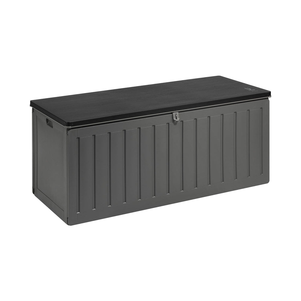 Livsip Outdoor Storage Box Bench 490L Cabinet Container Garden Deck Tool Grey