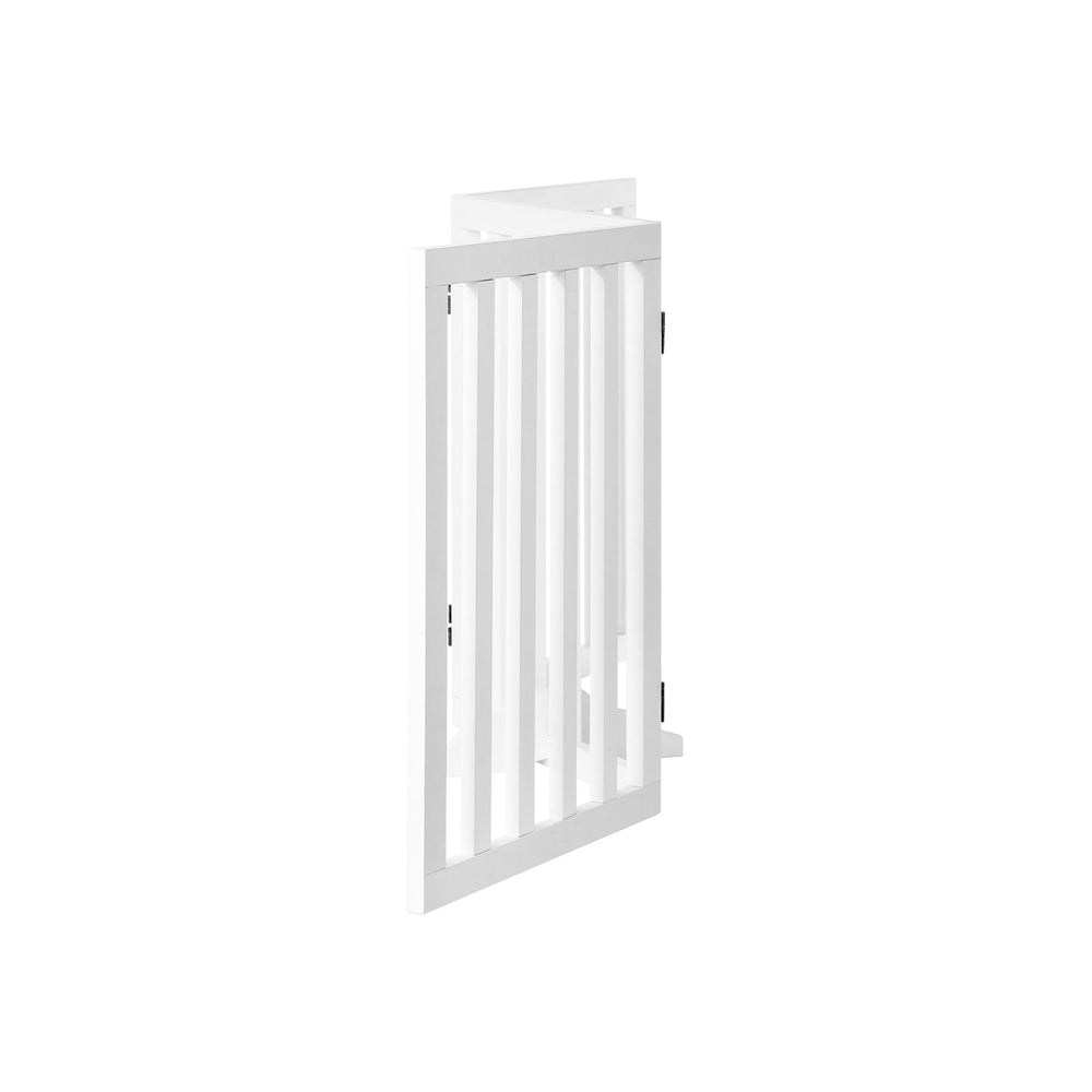 Alopet Wooden Pet Gate Dog Fence Safety Stair Barrier Security Door 3 Panels