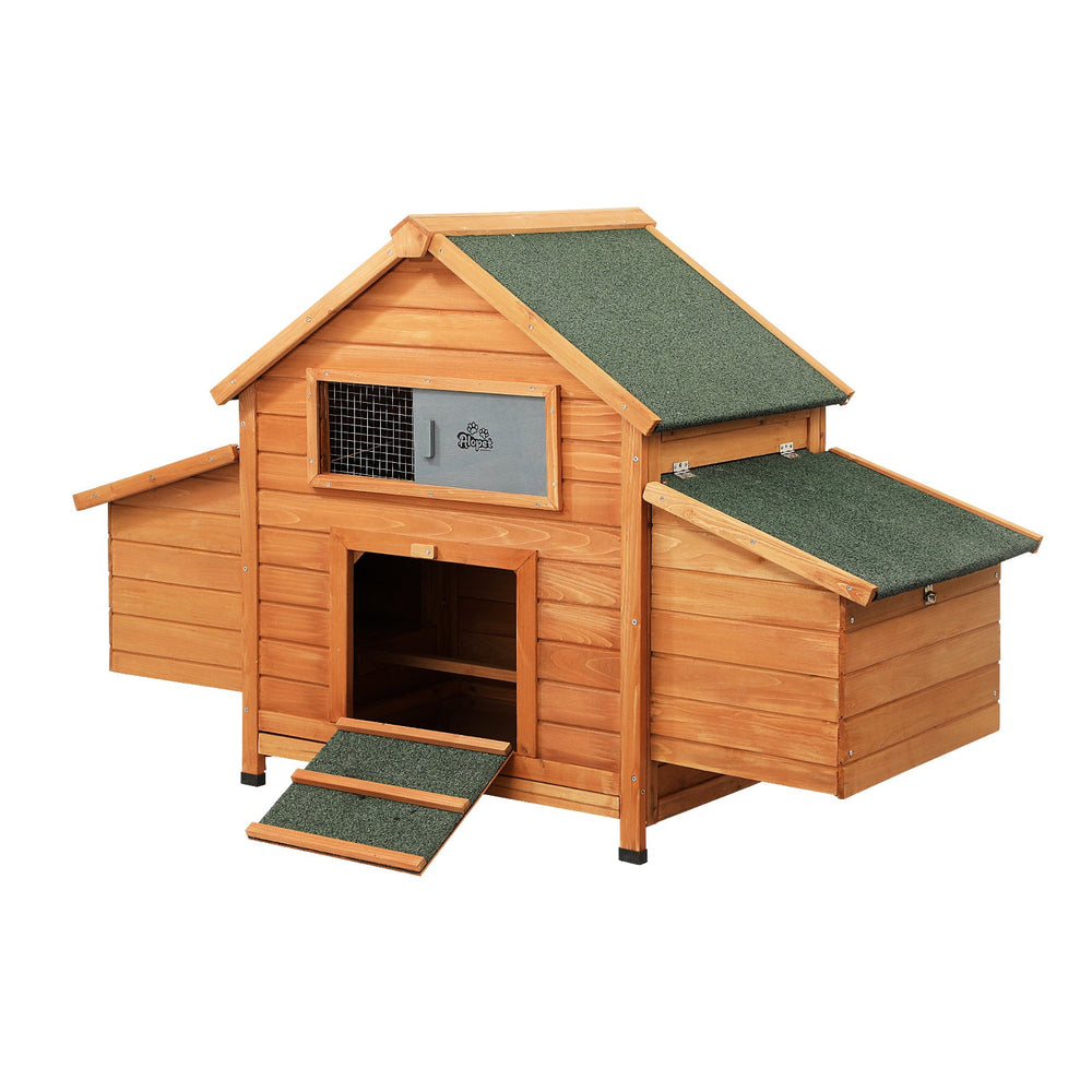 Alopet Chicken Coop Rabbit Hutch Large House Run Cage Wooden Outdoor Pet Hutch