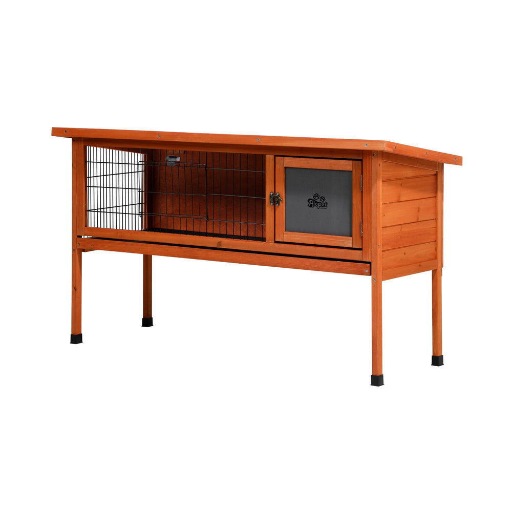 Alopet Large Rabbit Hutch Wooden Cage Enclosure Chicken Coop 122cm House Outdoor