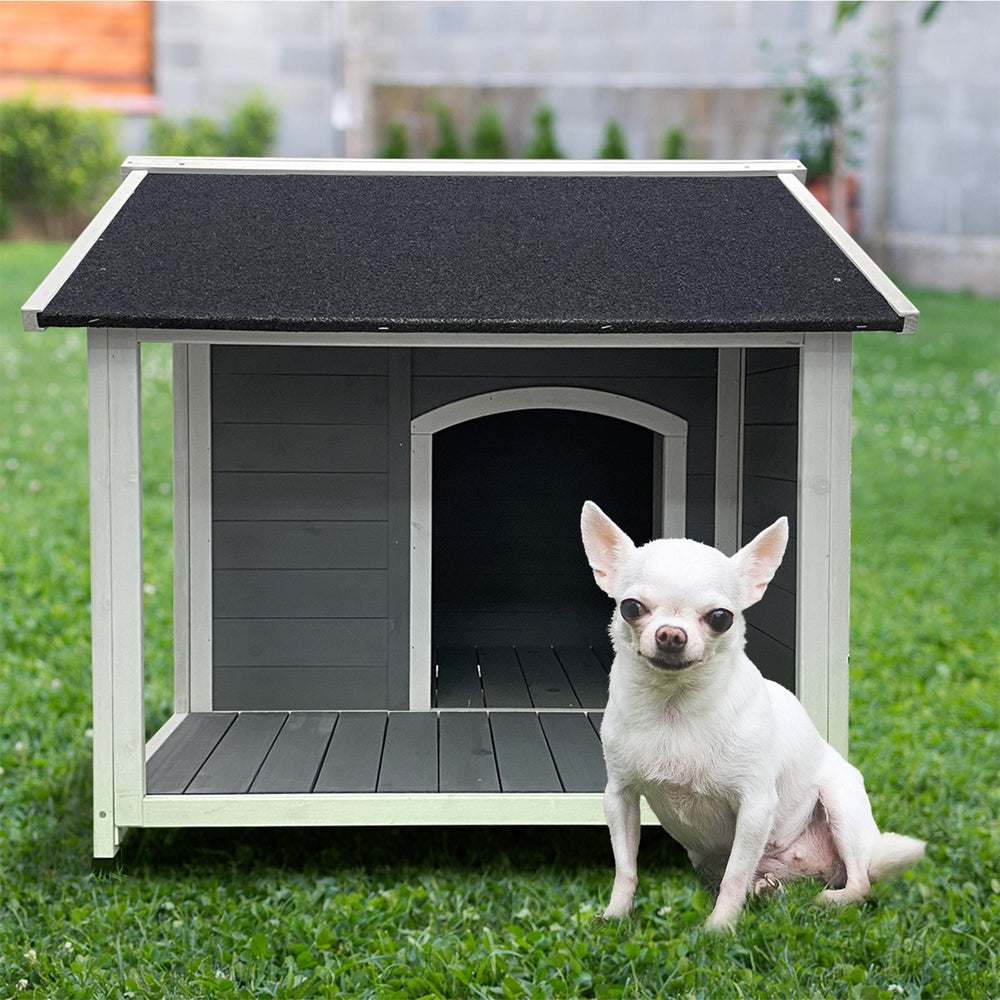 Alopet Dog Kennel Kennels House Outdoor Pet Wooden Large Cage Cabin Box Awning
