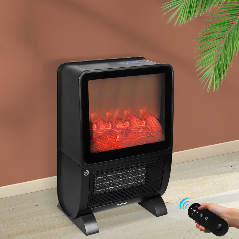 Spector Heater Electric Portable 2000W 3D Fire Fast Heating Remote Touch Timer