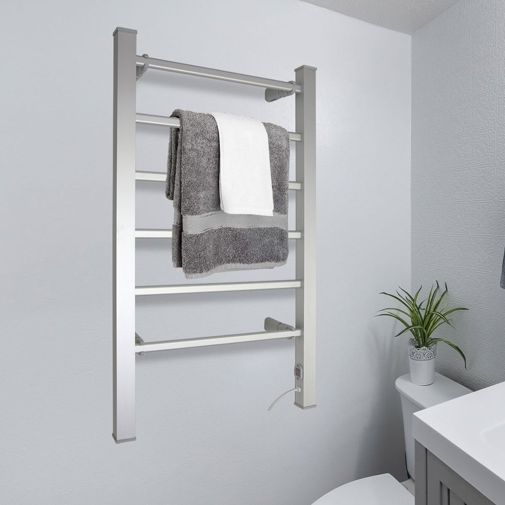 Pronti Heated Towel Rack Holder 100W - Silver