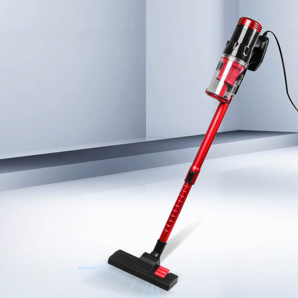 Spector Vacuum Cleaner Corded Stick Handheld Handstick Bagless Cae Vac 400W Red