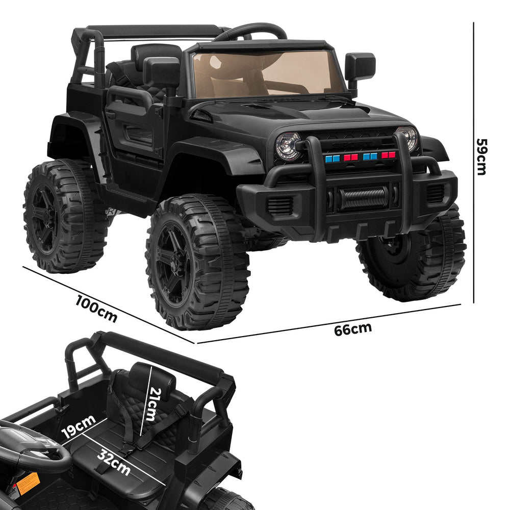 Mazam Ride On Car 12V Electric Jeep Remote Vehicle Kids Toy Cars Gift LED light