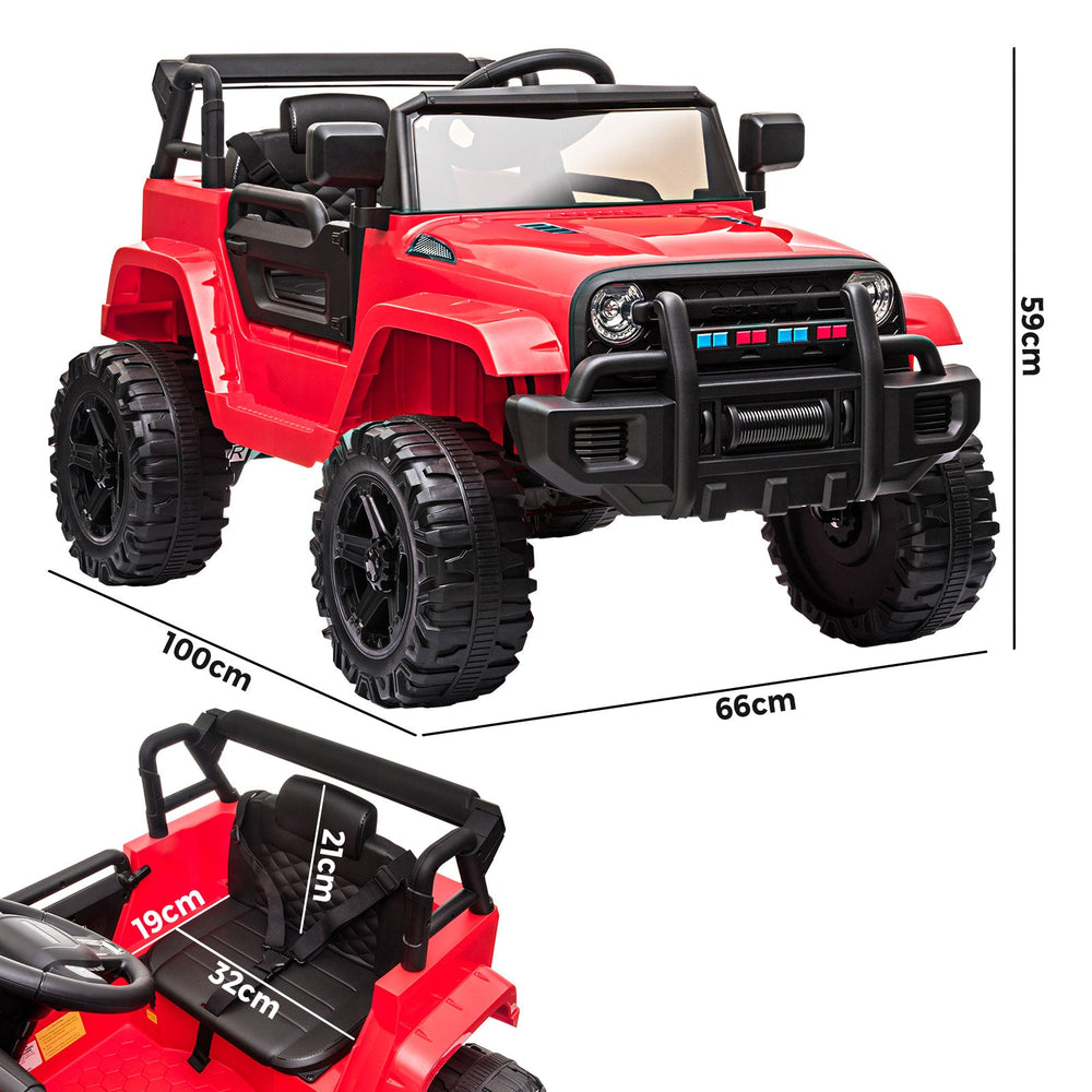 Mazam Ride On Car Electric Jeep Toy Remote Cars Kids Gift MP3 LED lights 12V