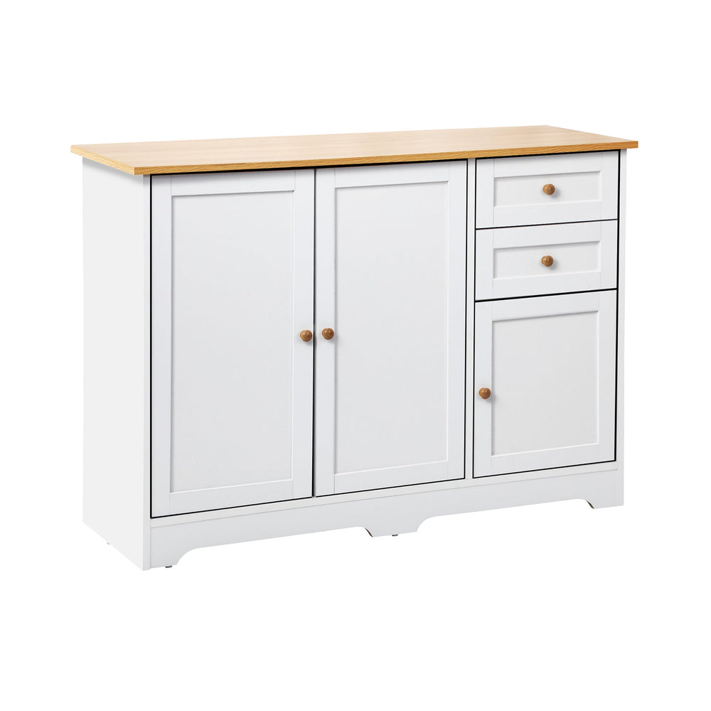 Oikiture Buffet Sideboard Cabinet Storage Cupboard Hallway Kitchen Drawers Table