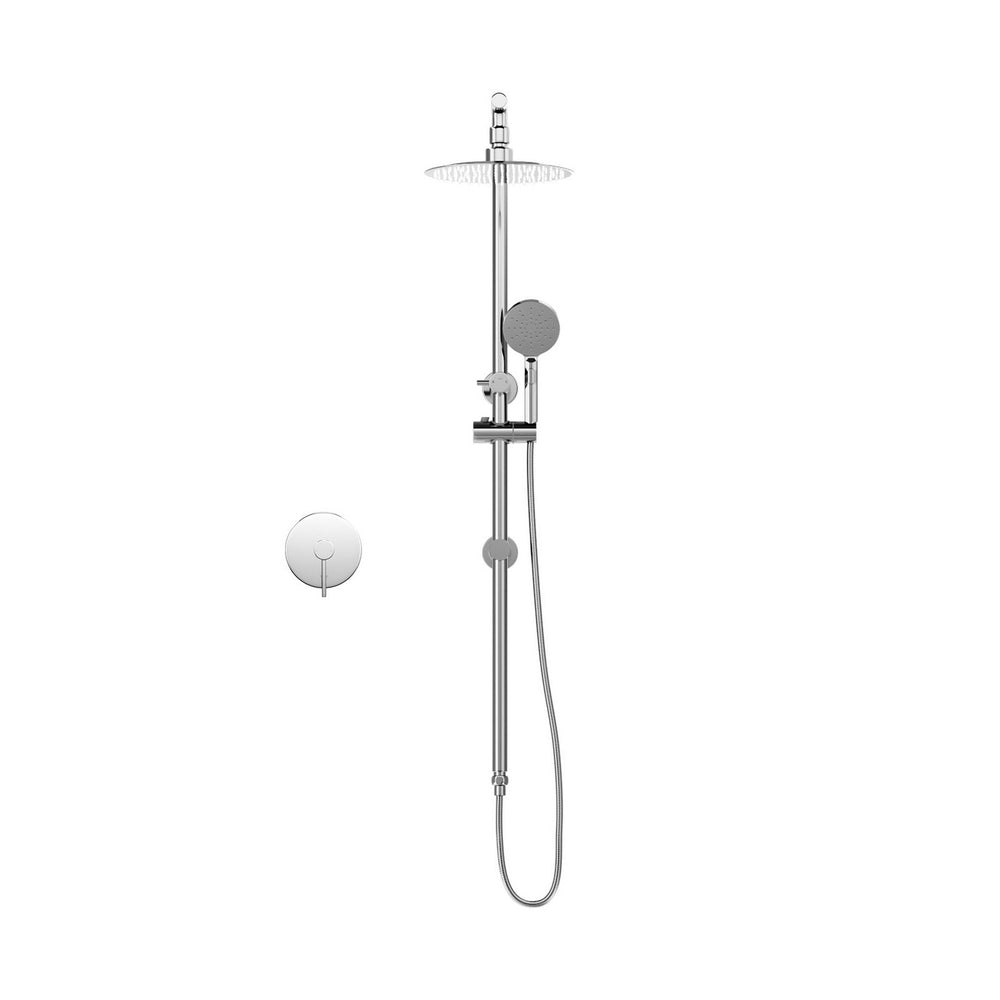 Welba 10&quot; Rain Shower Head Set Round Handheld With Shower Mixer Tap Chrome