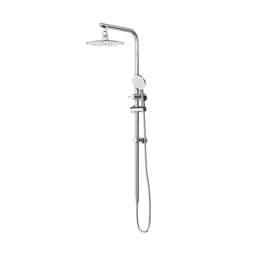 Welba 10&quot; Rain Shower Head Set Round Handheld With Shower Mixer Tap Chrome