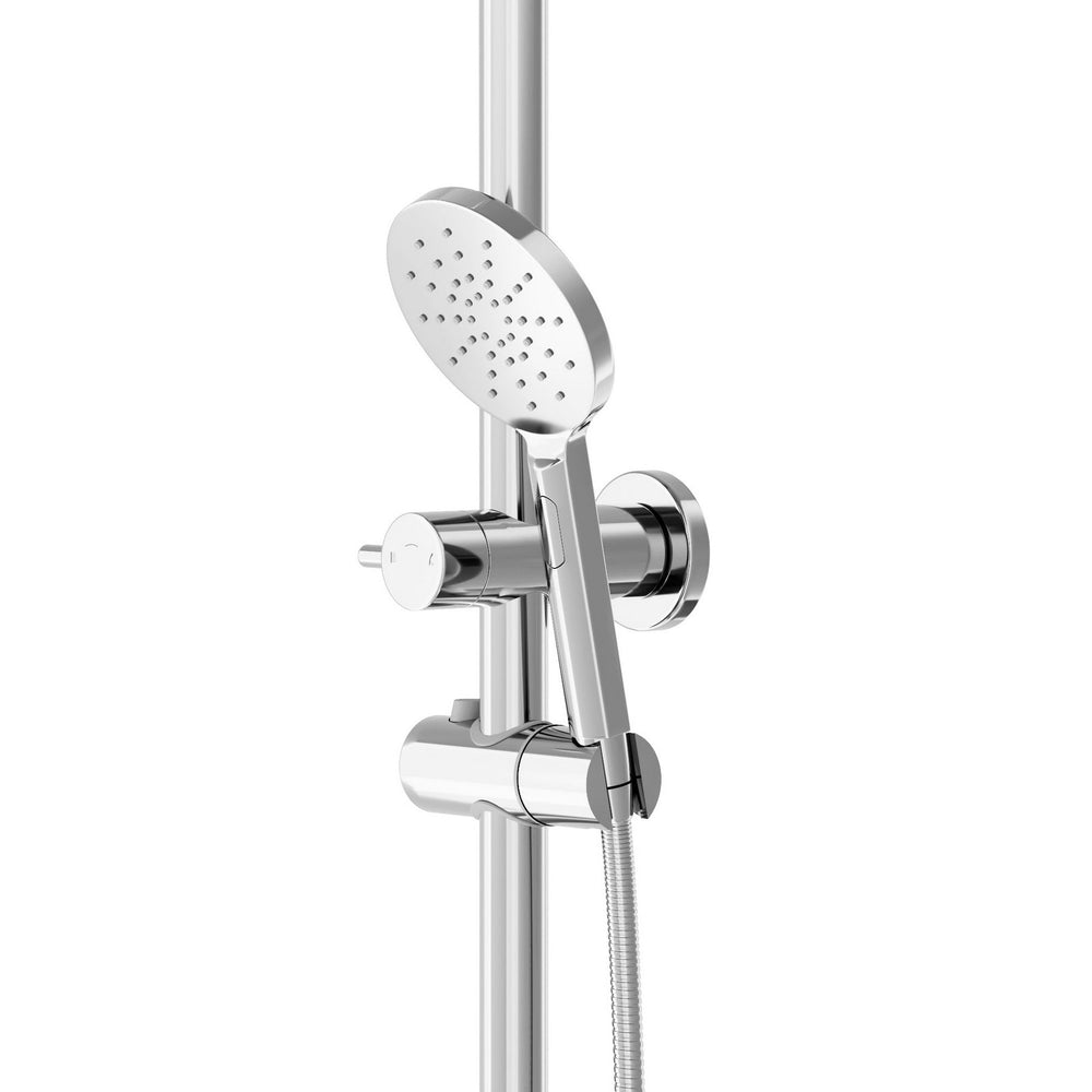 Welba 10&quot; Rain Shower Head Set Round Handheld With Shower Mixer Tap Chrome