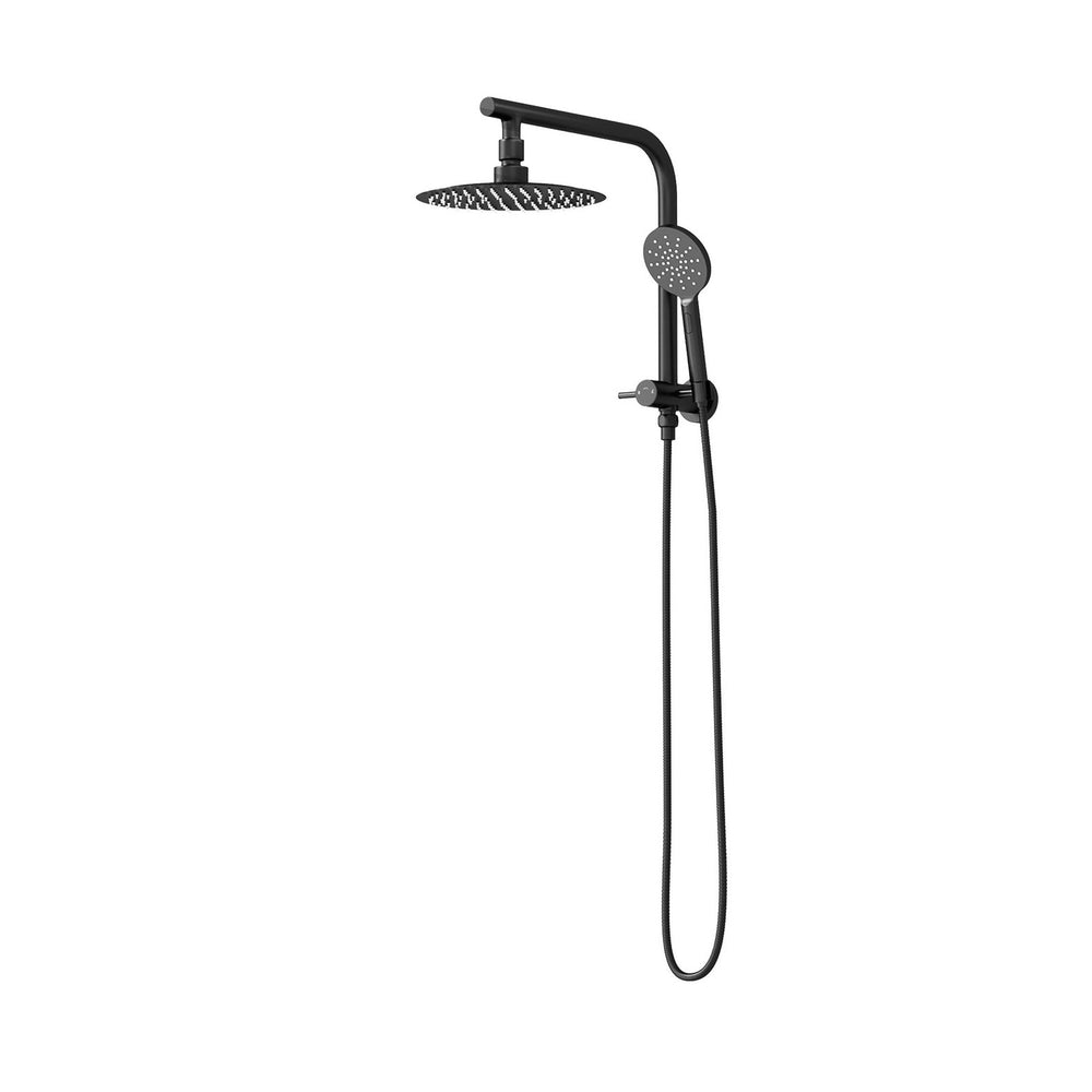 Welba 10&quot; Rain Shower Head Set Round 3-Mode Handheld Shower Gooseneck Black