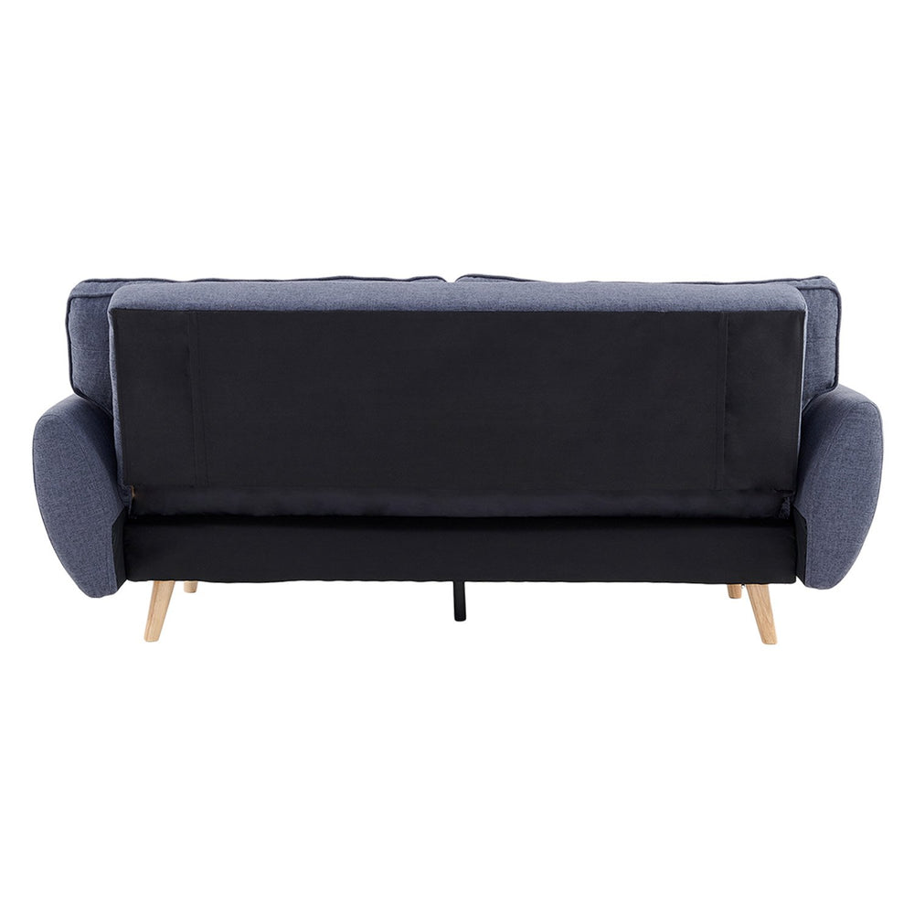 Sarantino Elle Button-Tufted Sofa Bed with Cushions - Dark Grey