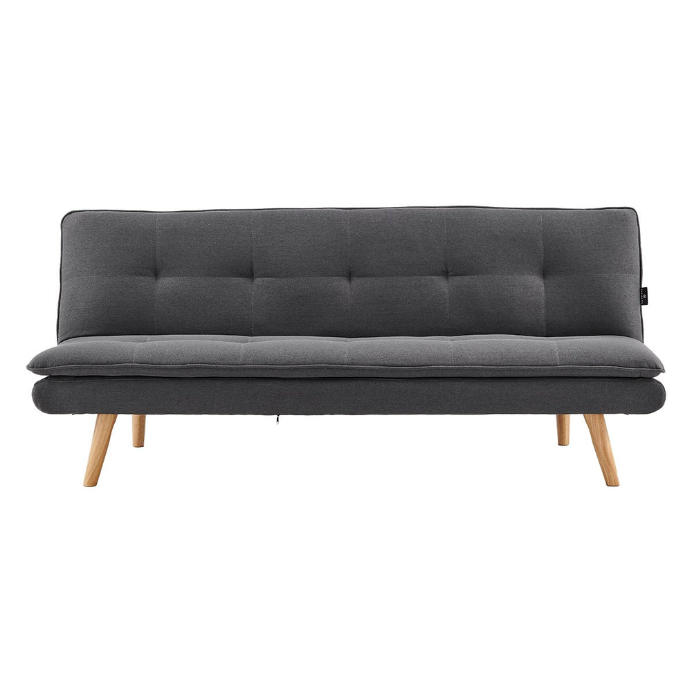 Sarantino Cloud Sofa Bed with Splayed Legs - Dark Grey