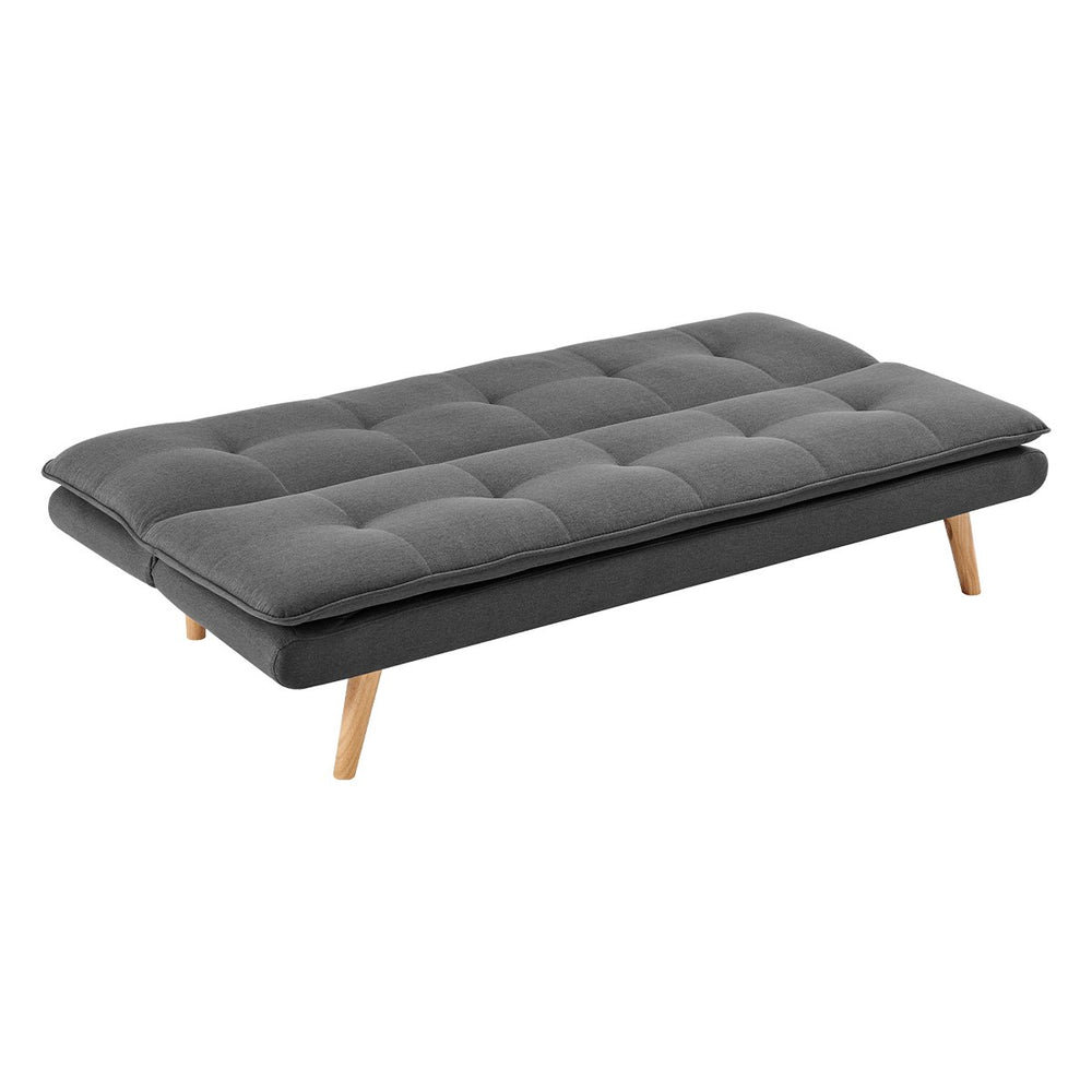 Sarantino Cloud Sofa Bed with Splayed Legs - Dark Grey