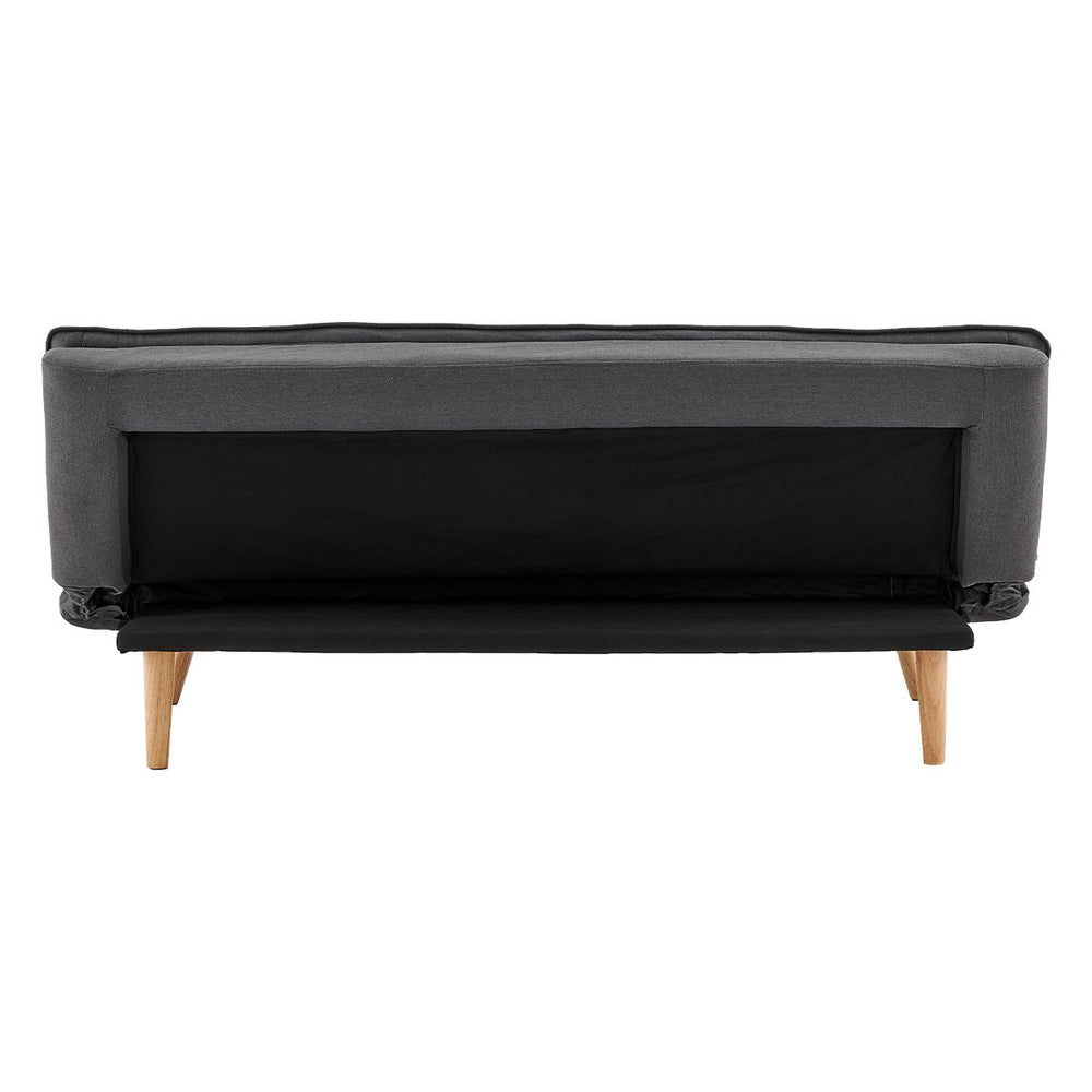 Sarantino Cloud Sofa Bed with Splayed Legs - Dark Grey