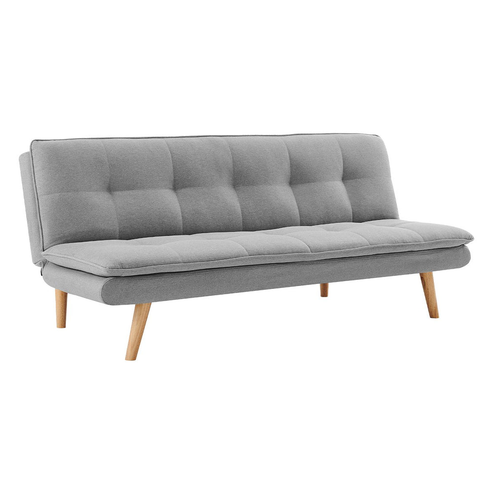 Sarantino Cloud Sofa Bed with Splayed Legs - Light Grey