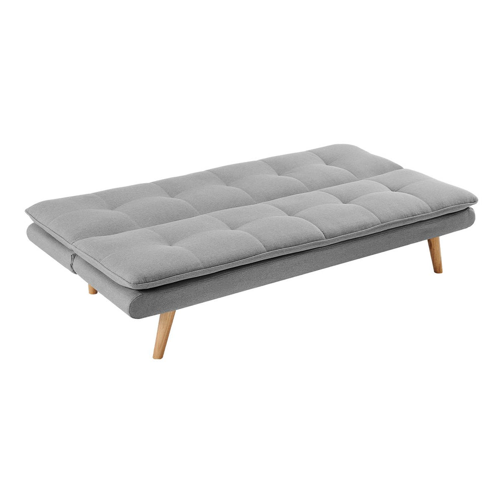 Sarantino Cloud Sofa Bed with Splayed Legs - Light Grey