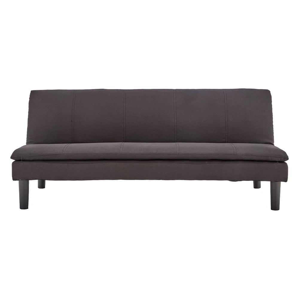 Sarantino Selena 3-Seater Fabric Sofa Bed - Black