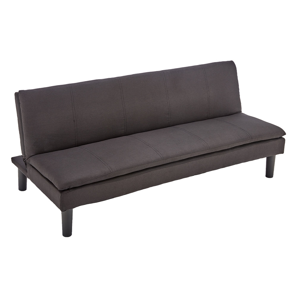 Sarantino Selena 3-Seater Fabric Sofa Bed - Black