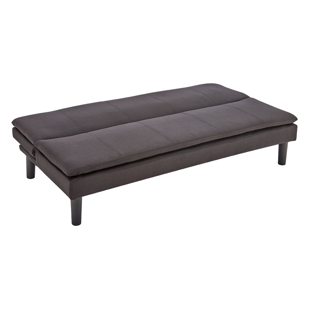 Sarantino Selena 3-Seater Fabric Sofa Bed - Black