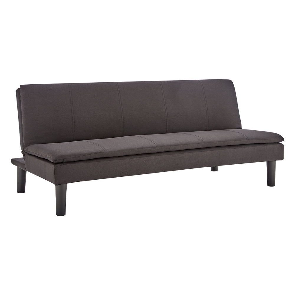 Sarantino Selena 3-Seater Fabric Sofa Bed - Black