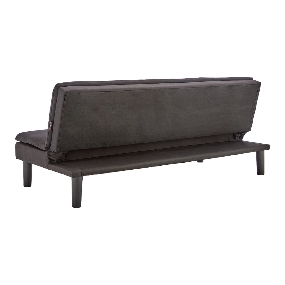 Sarantino Selena 3-Seater Fabric Sofa Bed - Black