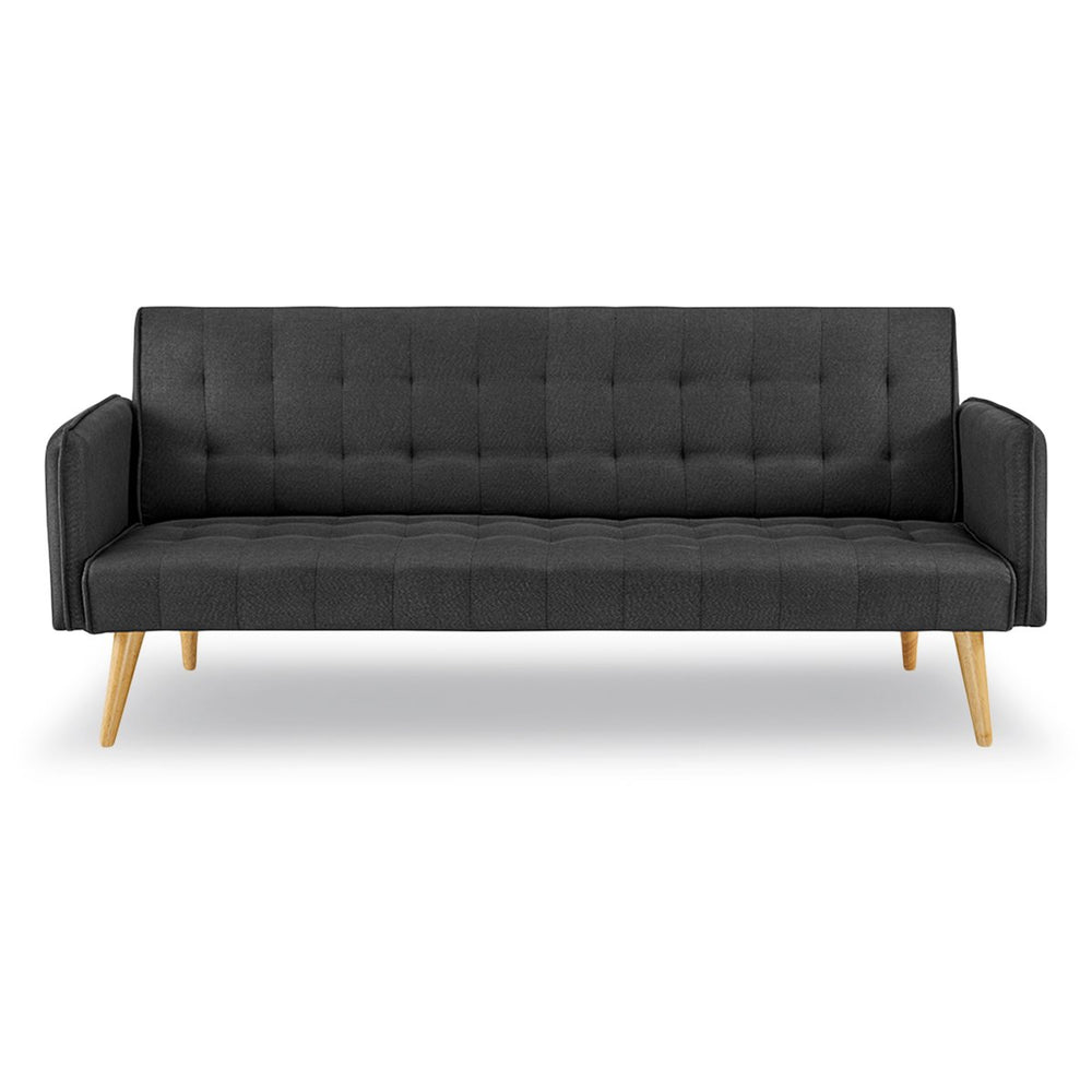 Sarantino Valencia Tufted Sofa Bed - Black