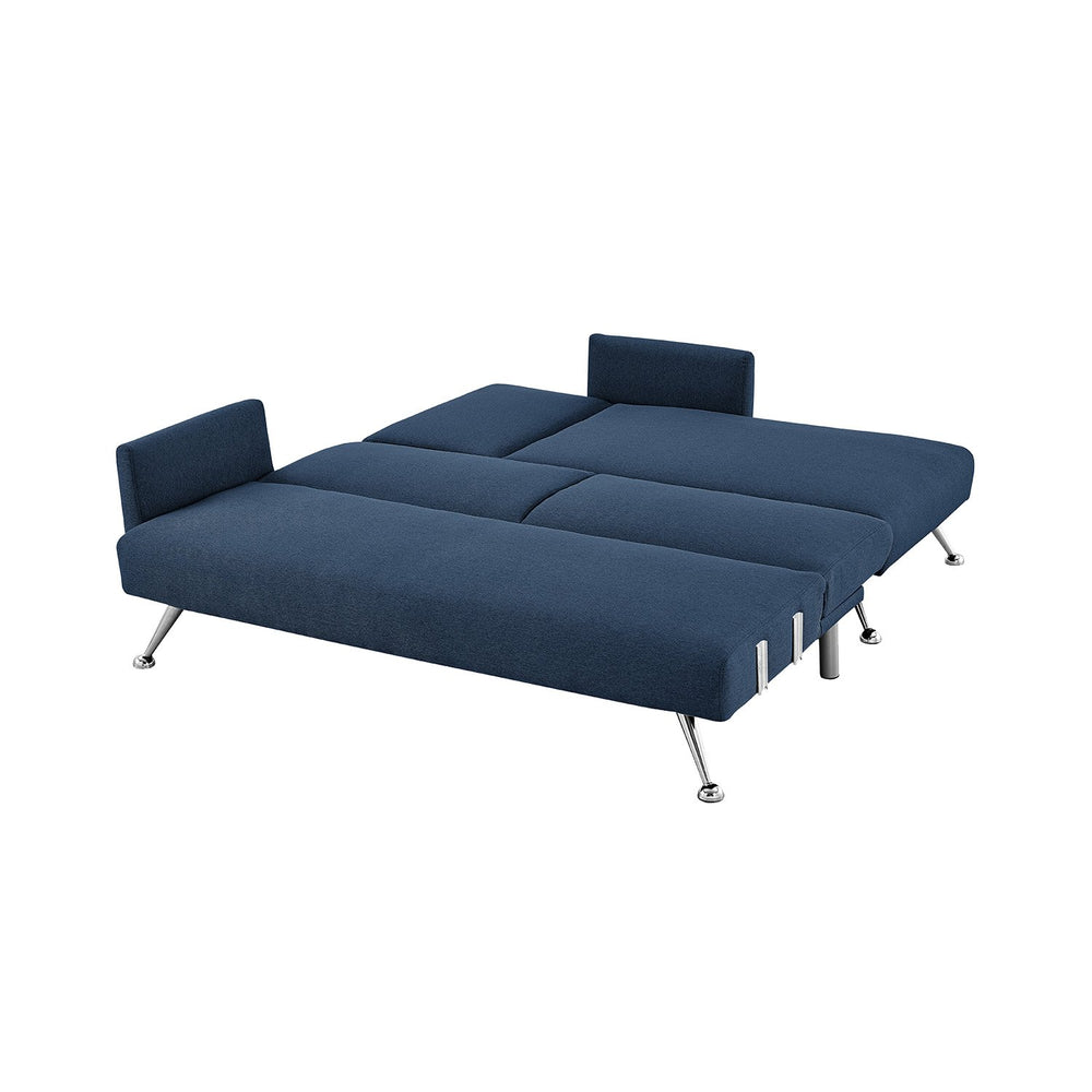 Sarantino Mia 3-Seater Corner Sofa Bed with Chaise Lounge - Blue