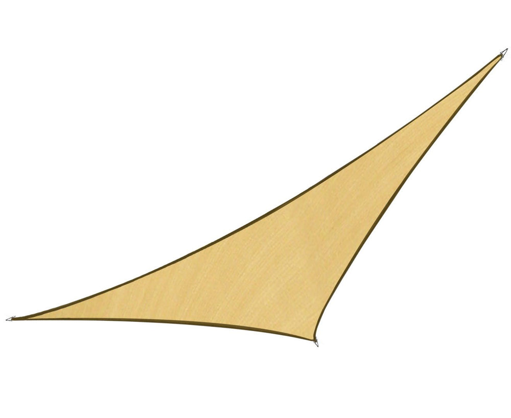 Wallaroo Triangular Shade Sail: 3.6 x 3.6 x 3.6m - Sand