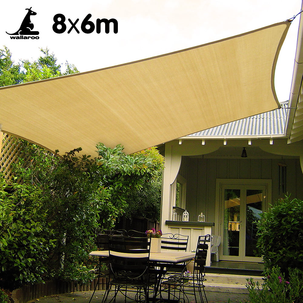 Wallaroo Shade sail 8x6m rectangle