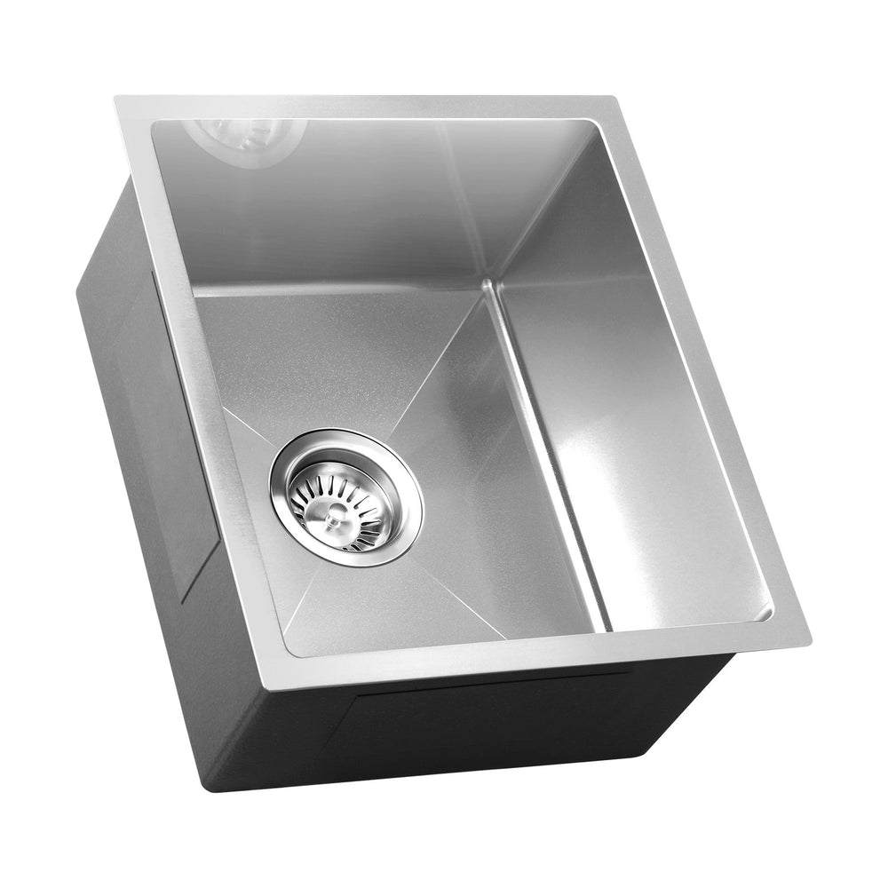 Welba Kitchen Sink Stainless Steel Bathroom Laundry Basin Single Silver 44X38CM