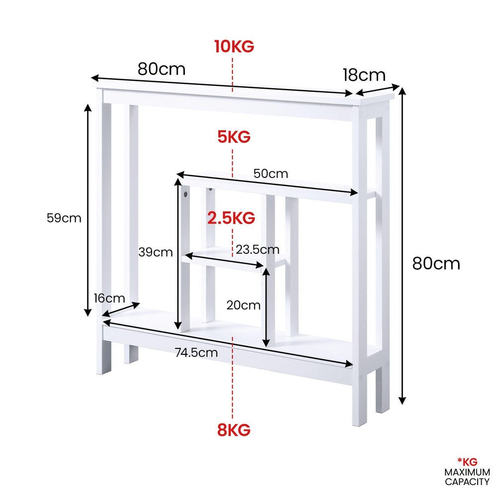 Sarantino Julian Console Table in White