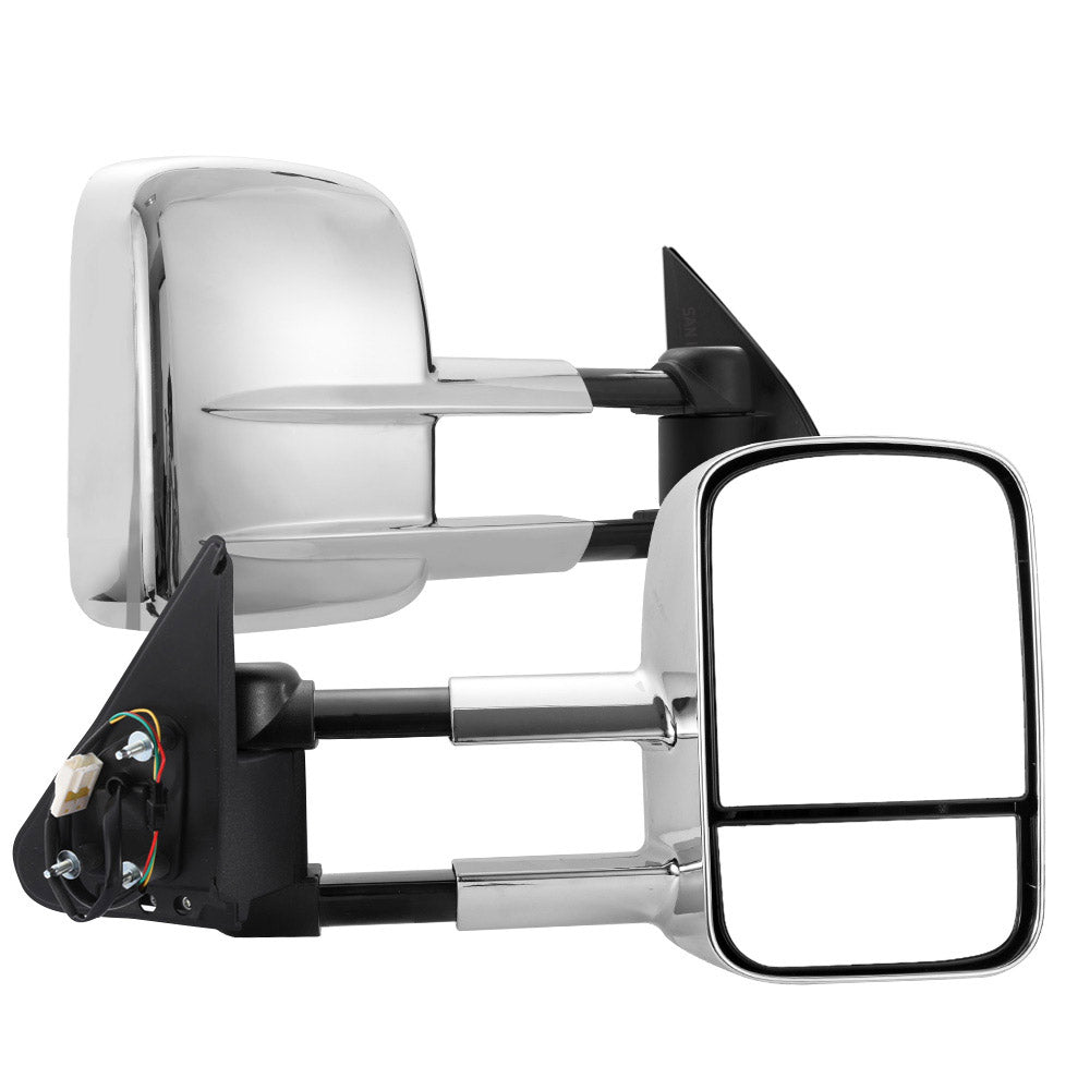 Towing Mirrors Extendable for Nissan Patrol GU Y61 1997-2016 Chrome