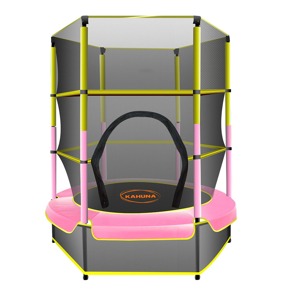 Kahuna Mini 4.5ft Trampoline - Yellow Pink