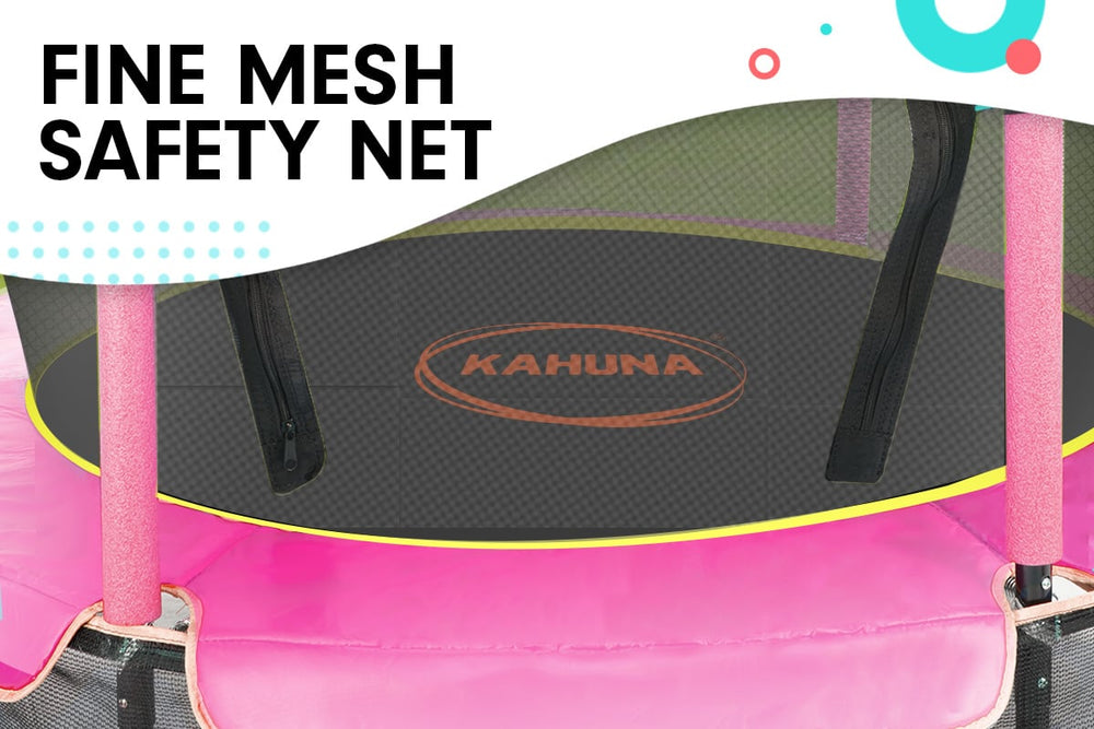 Kahuna Mini 4.5ft Trampoline - Yellow Pink