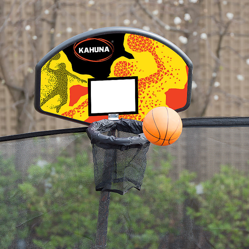 Kahuna 6ft Classic Trampoline with Basketball Set - Rainbow