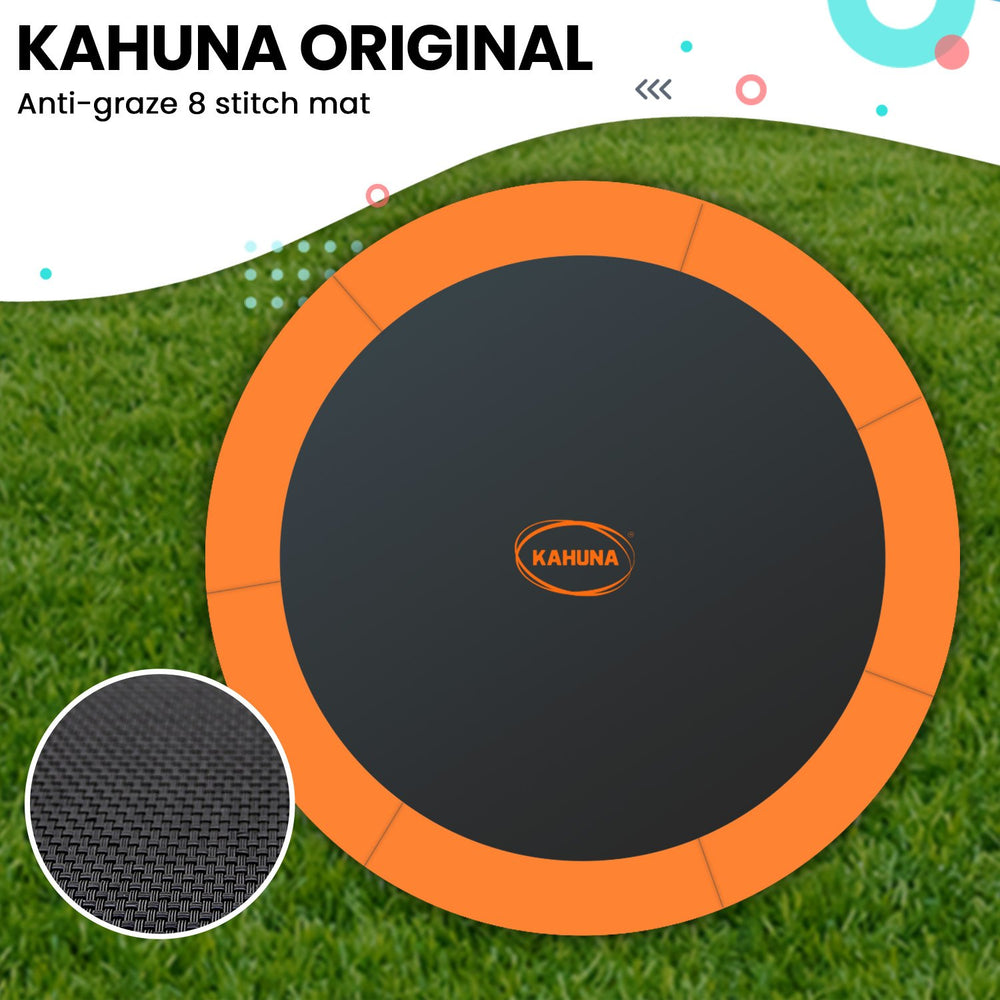 Kahuna Twister 10ft Springless Trampoline - Orange