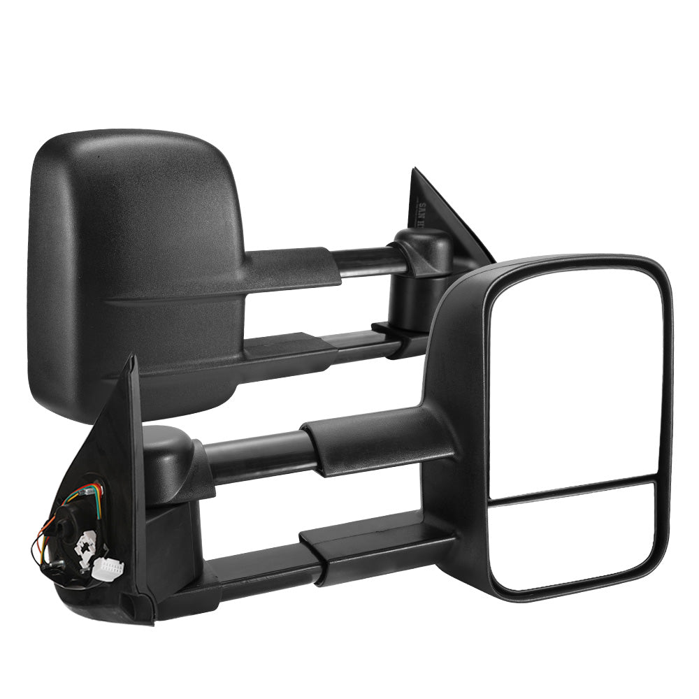 Pair Extendable Towing Side Mirrors suits Mitsubishi Triton MQ/MR 2015 - current