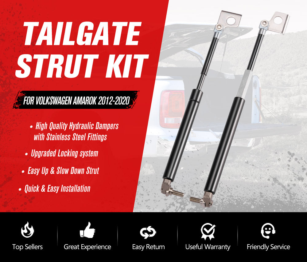 Easy Up &amp; Slow Down Tailgate Strut Kit for Volkswagen Amarok 2012-2020
