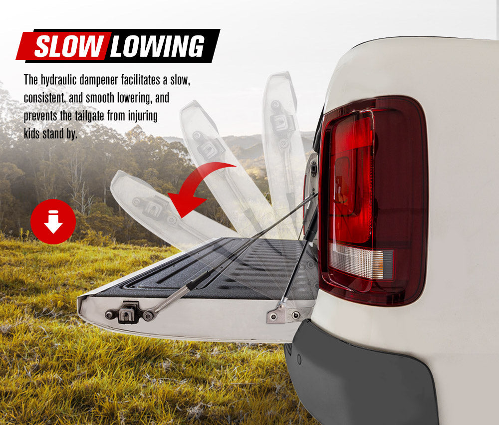 Easy Up &amp; Slow Down Tailgate Strut Kit for Volkswagen Amarok 2012-2020